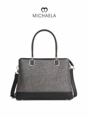 MICHAELA Glitter Twill Handbag 01